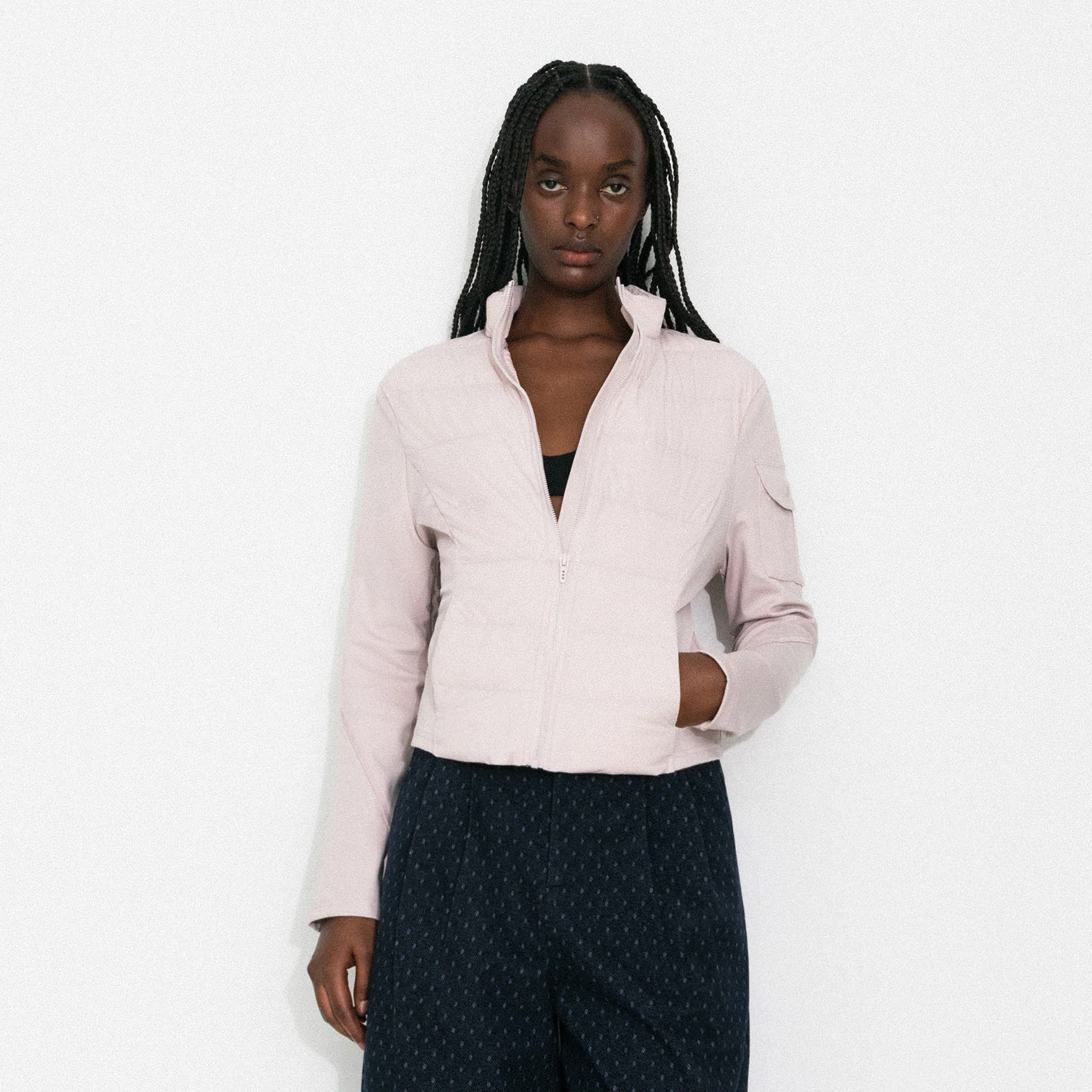 Slim-Fit Panelled Lightweight Down Jacket - Image 3