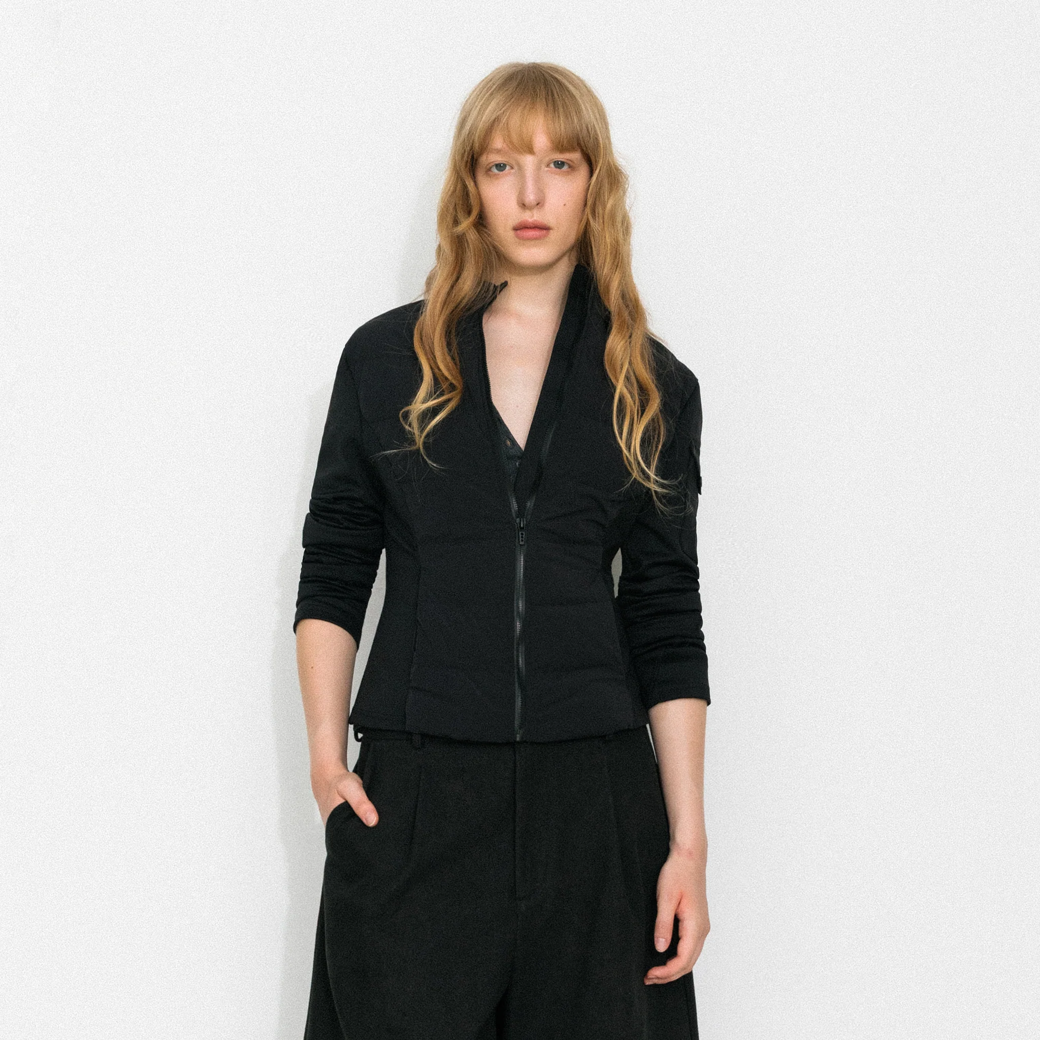 Slim-Fit Panelled Lightweight Down Jacket - Image 9