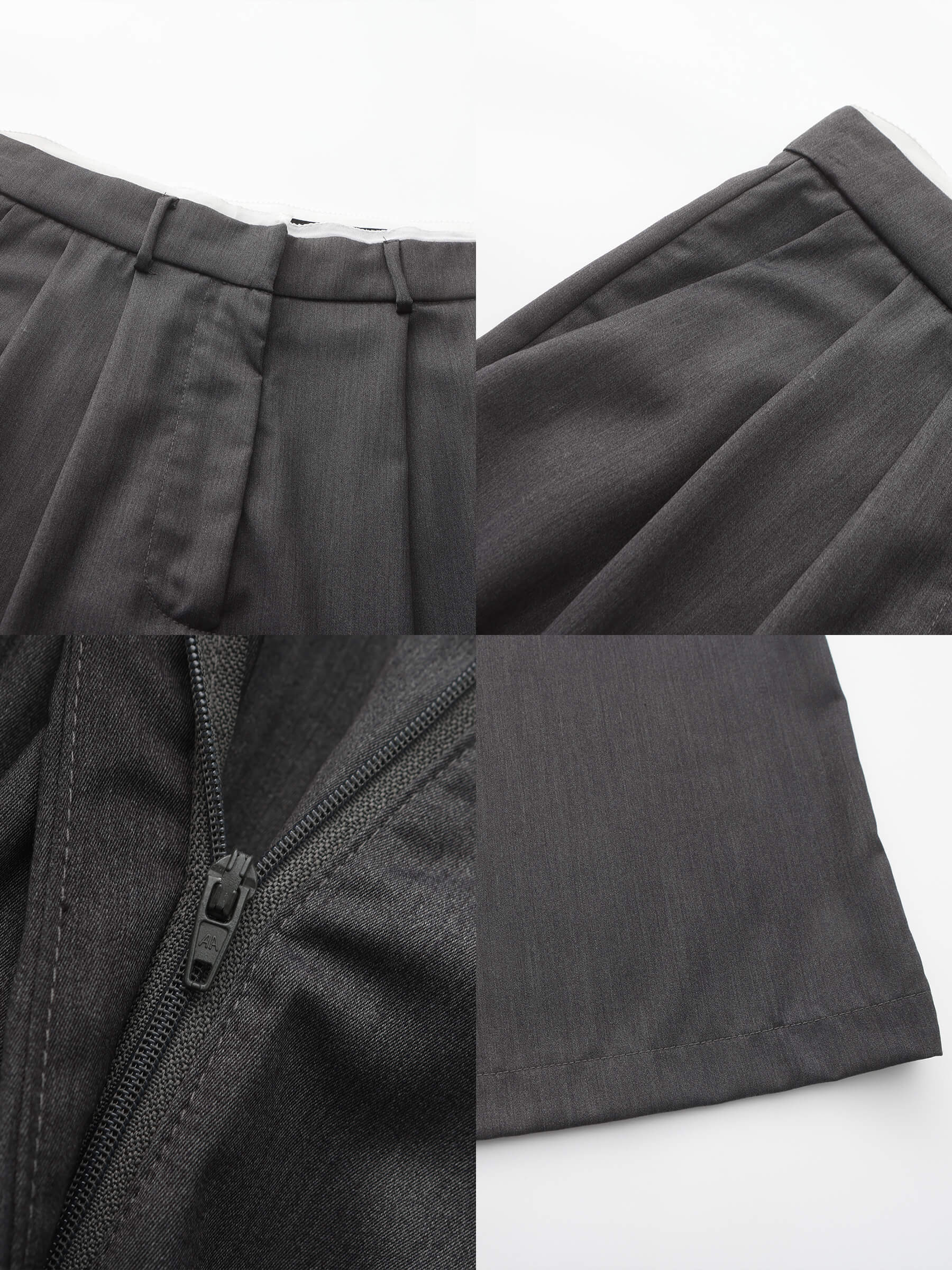 Slim Wide Leg Straight Casual Trousers - Image 19