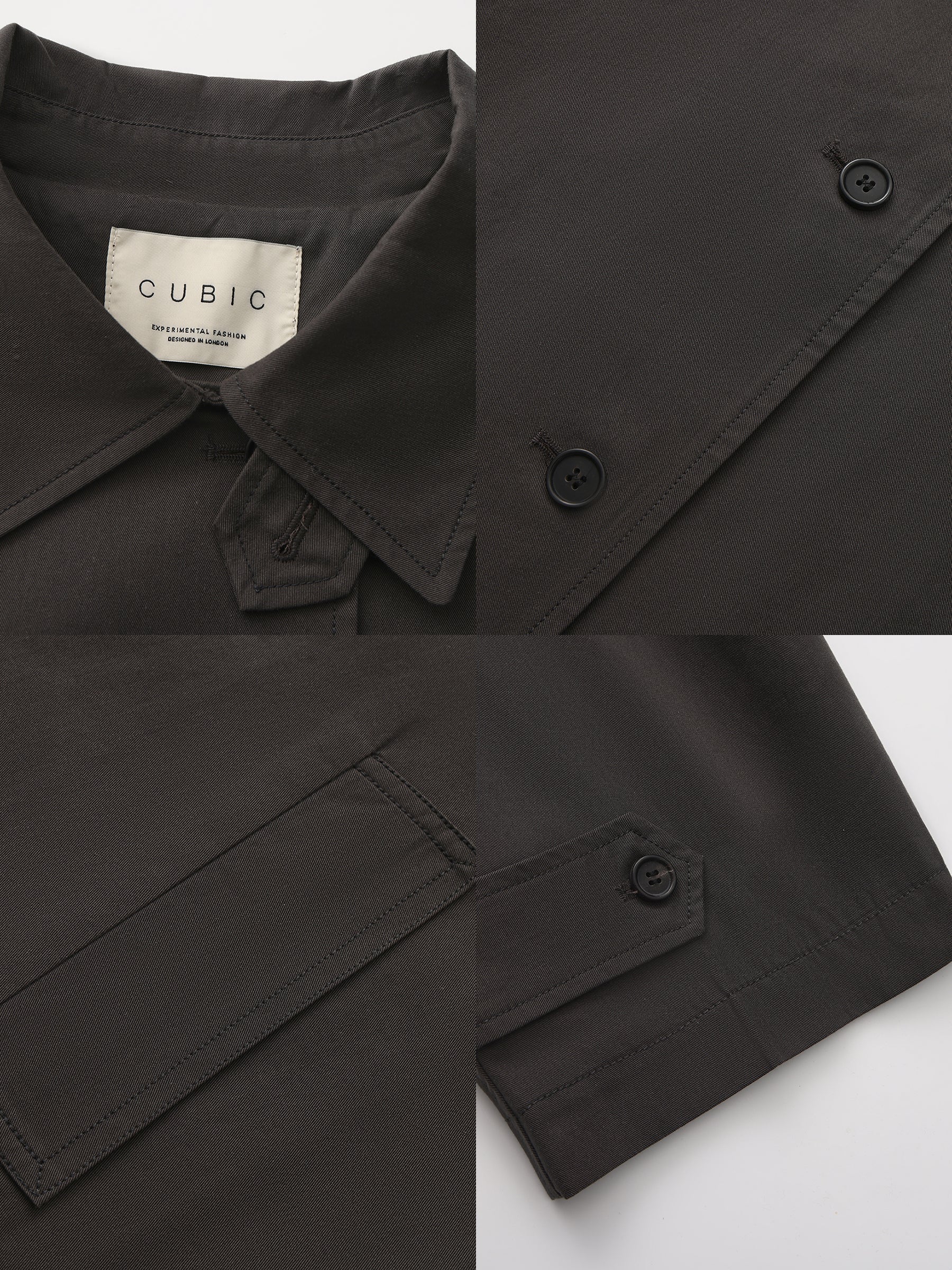 Stand Collar Longline Tie-Waist Trench Coat - Image 9