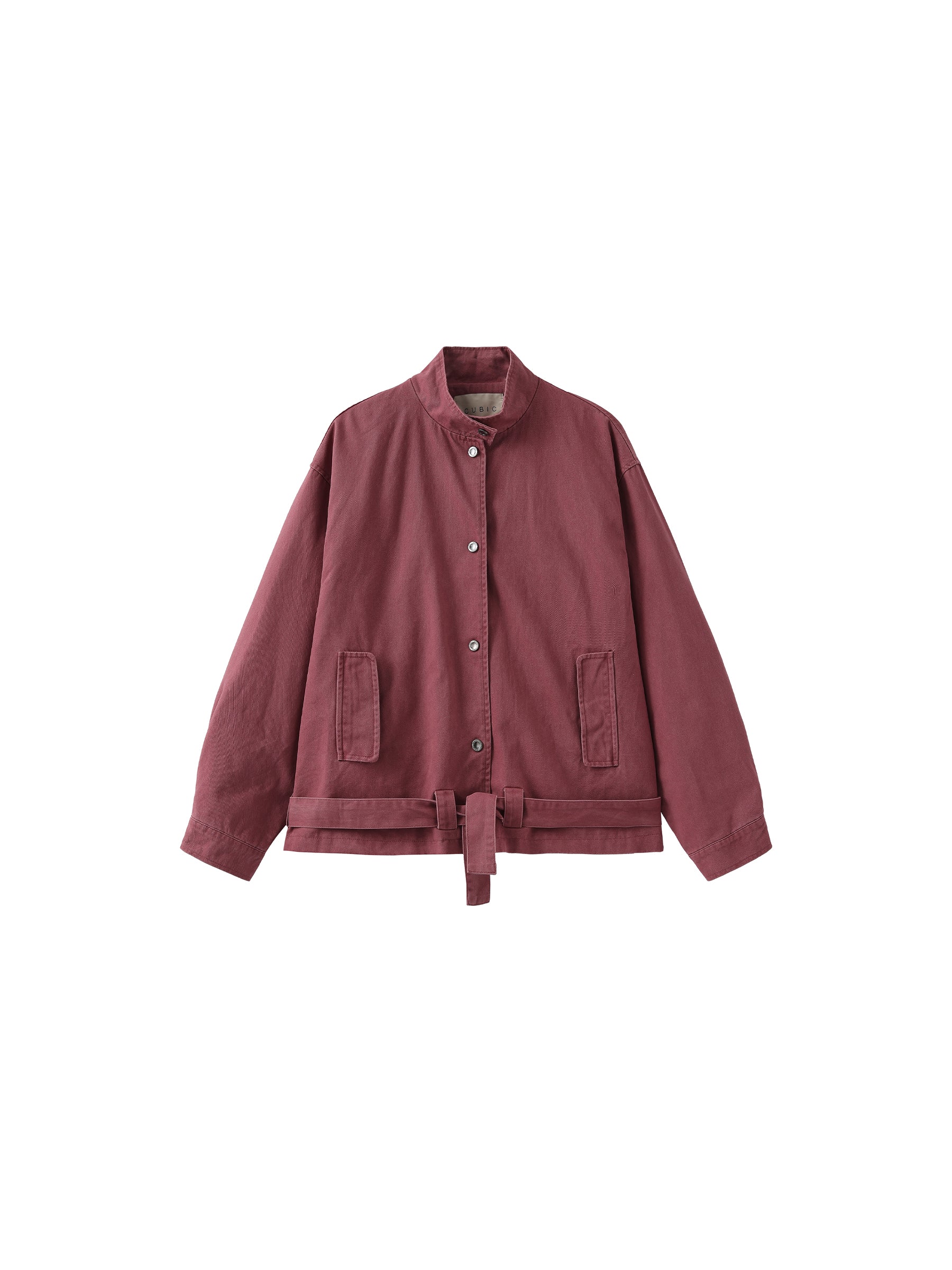 Stand-Collar Washed Twill Utility Jacket - Image 13