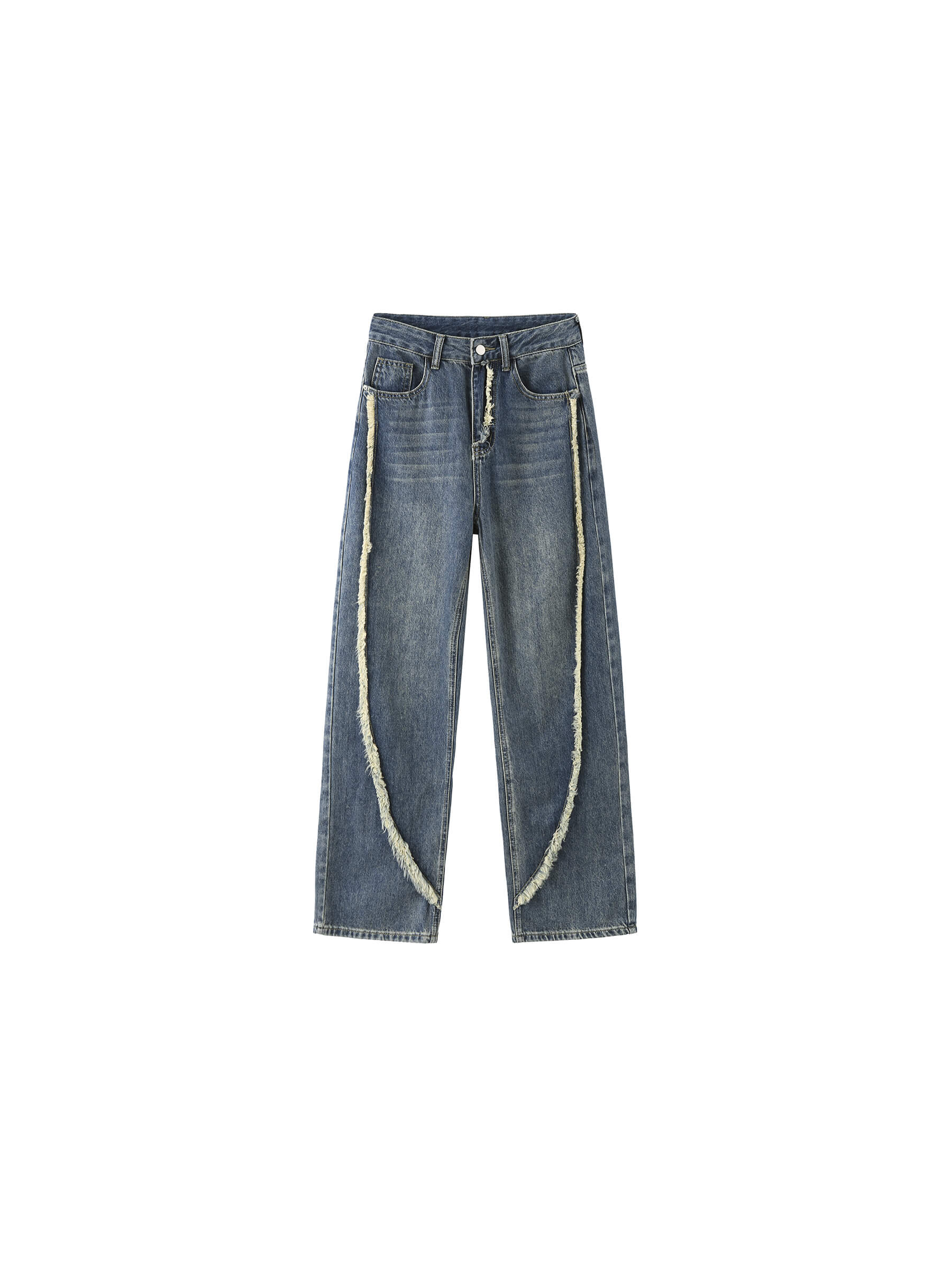 Straight Leg Distressed Detailed Jeans - Image 13