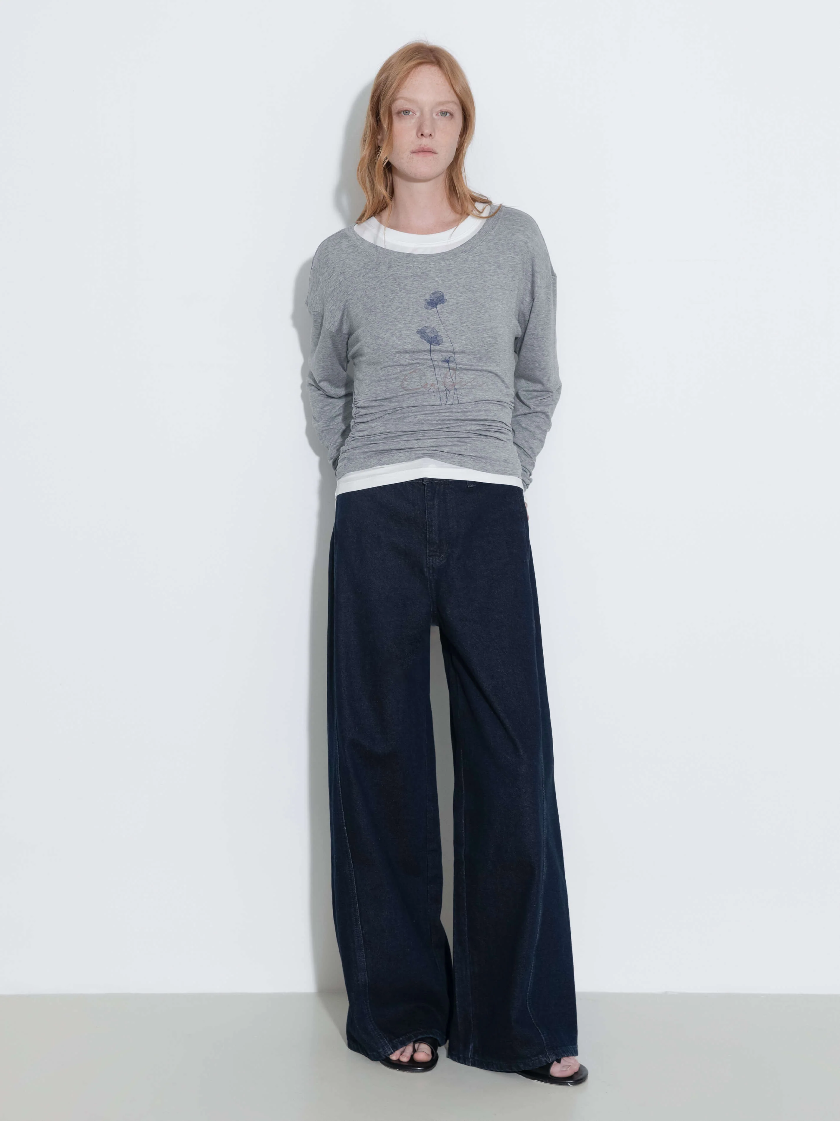 Straight Wide Leg Denim Jeans - Image 10