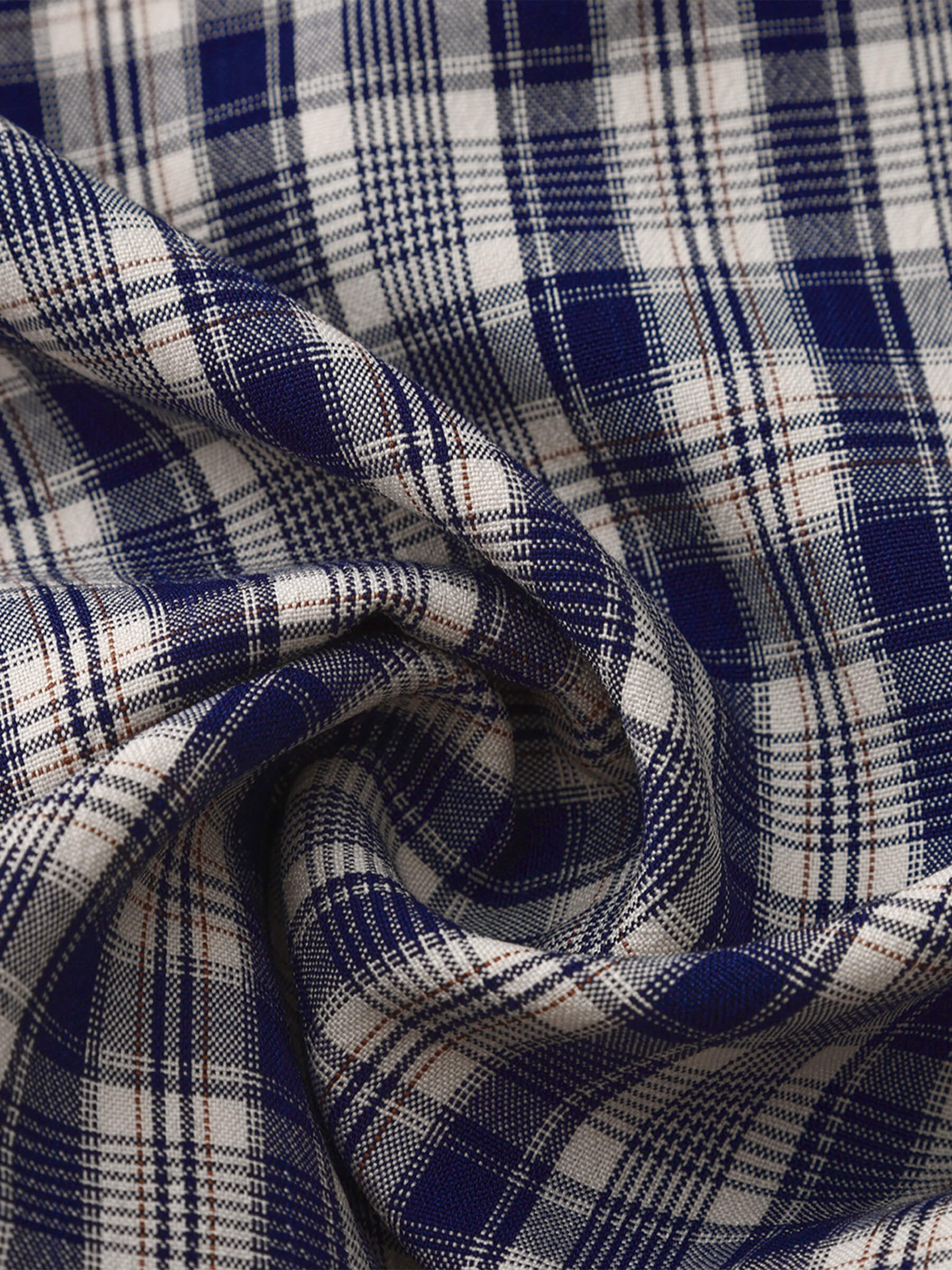 Striped Check High-Waisted Wide-Leg Casual Pants - Image 11