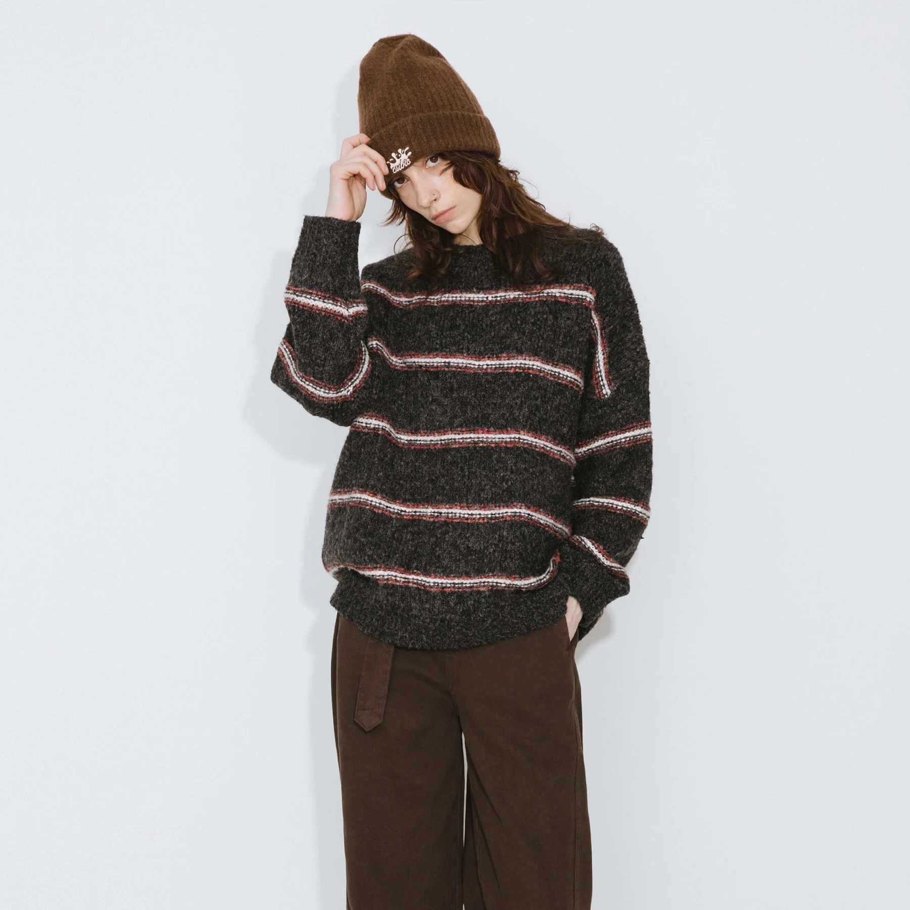 Striped Long Oversized Sweater - Image 14