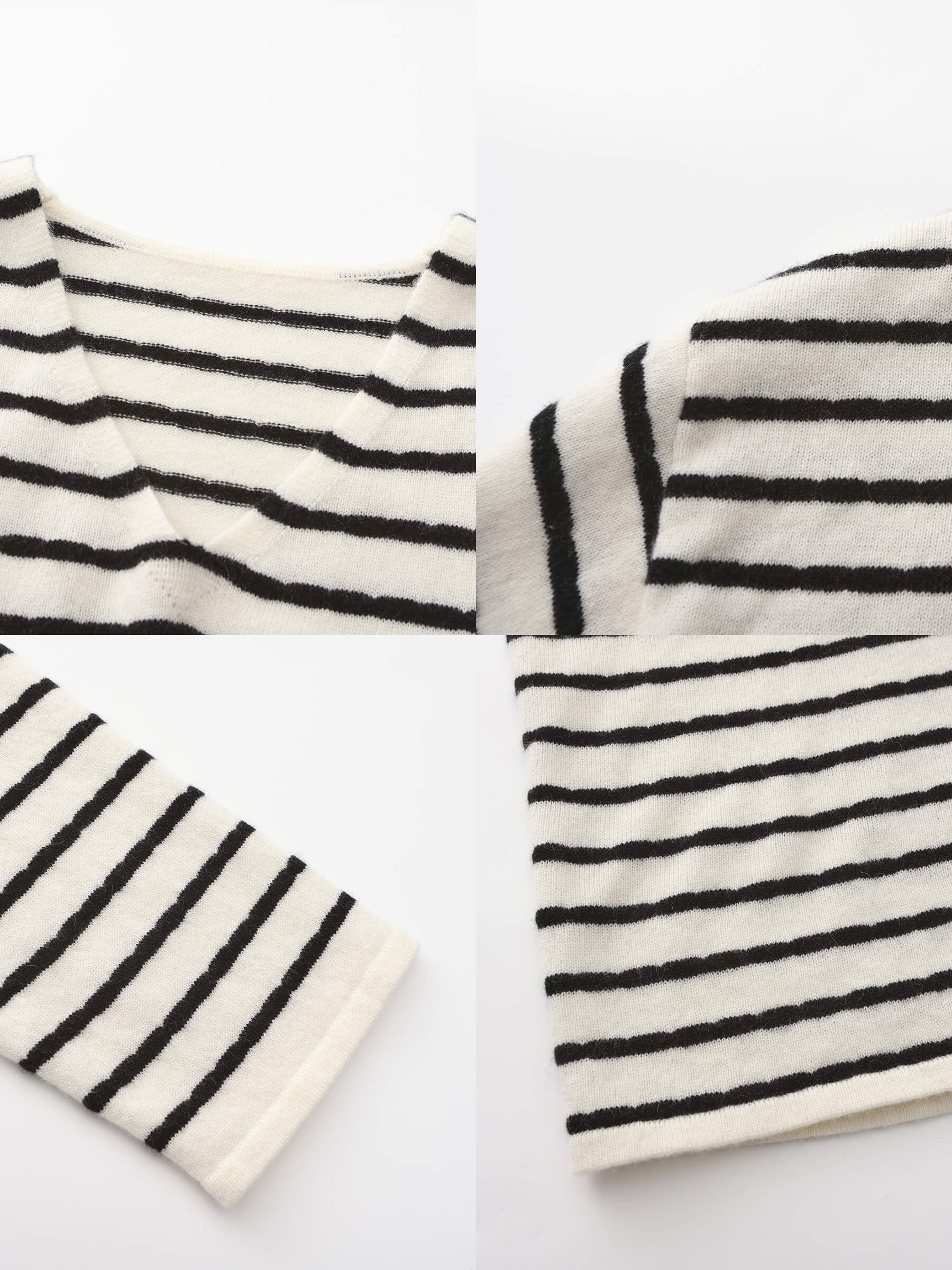 ONE BY CUBIC Striped Wool Knitted Jumper - Image 10