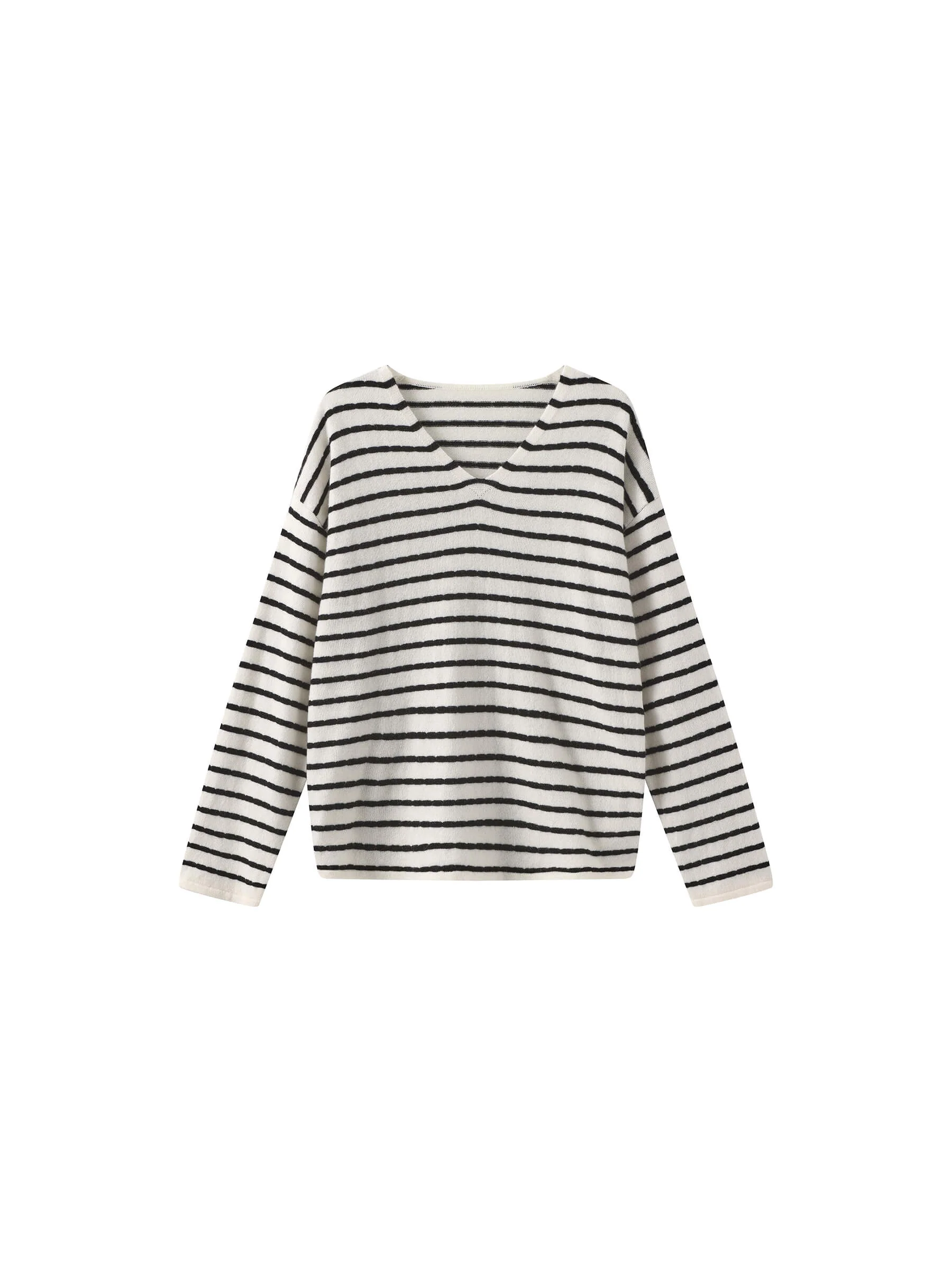 ONE BY CUBIC Striped Wool Knitted Jumper - Image 8