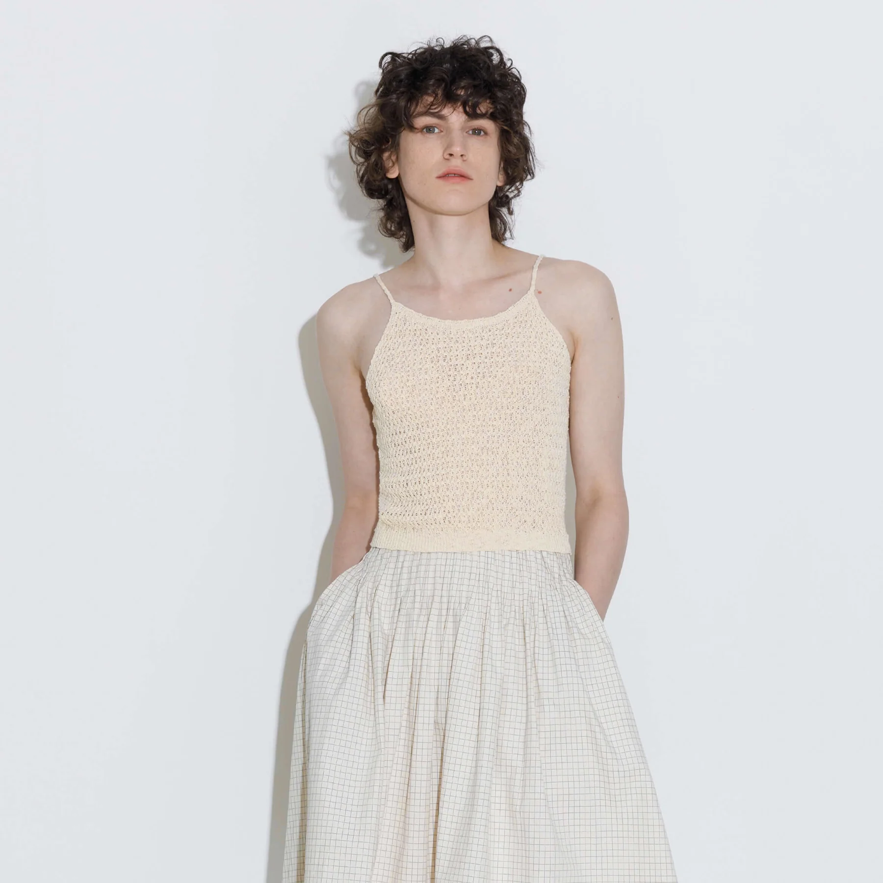 Thin Strap Ribbed Knit Vest - Image 21