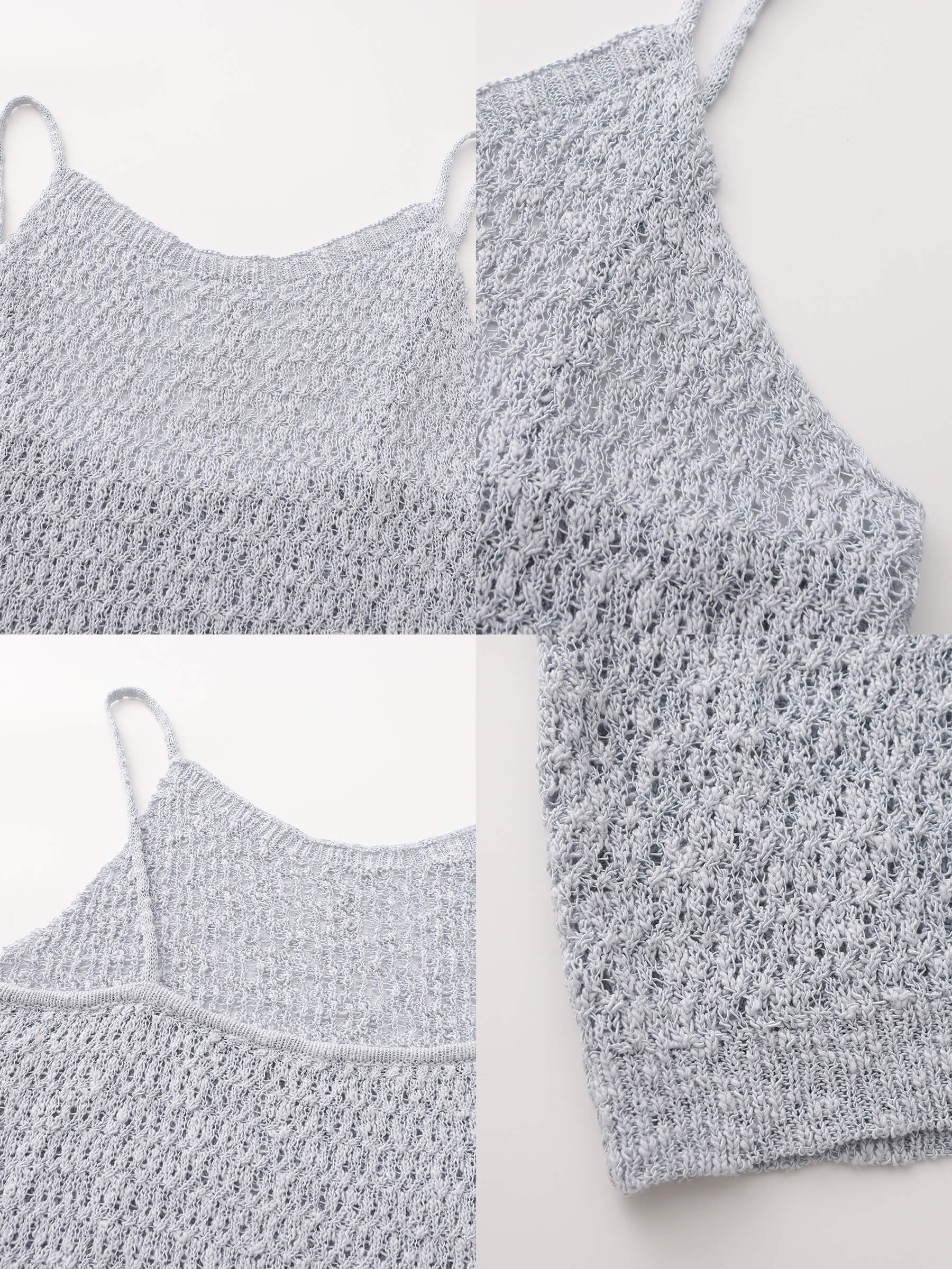 Thin Strap Ribbed Knit Vest - Image 30