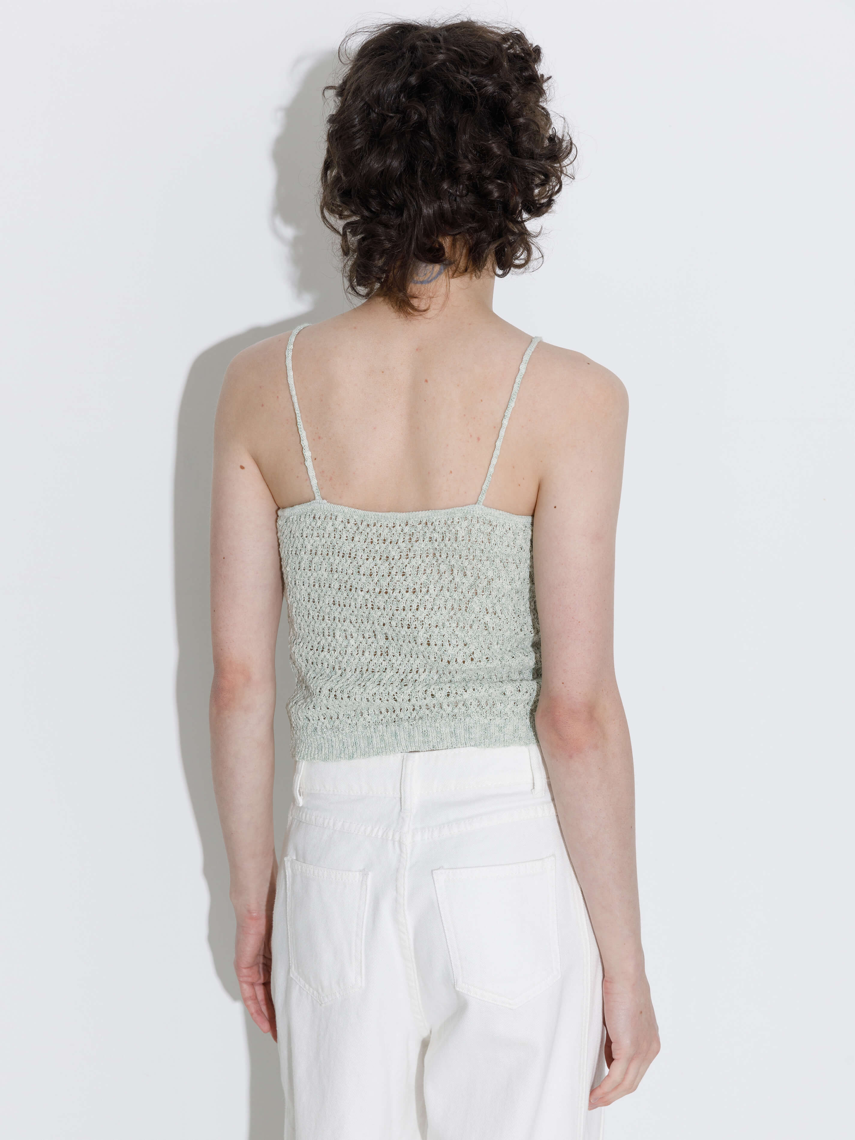 Thin Strap Ribbed Knit Vest - Image 6