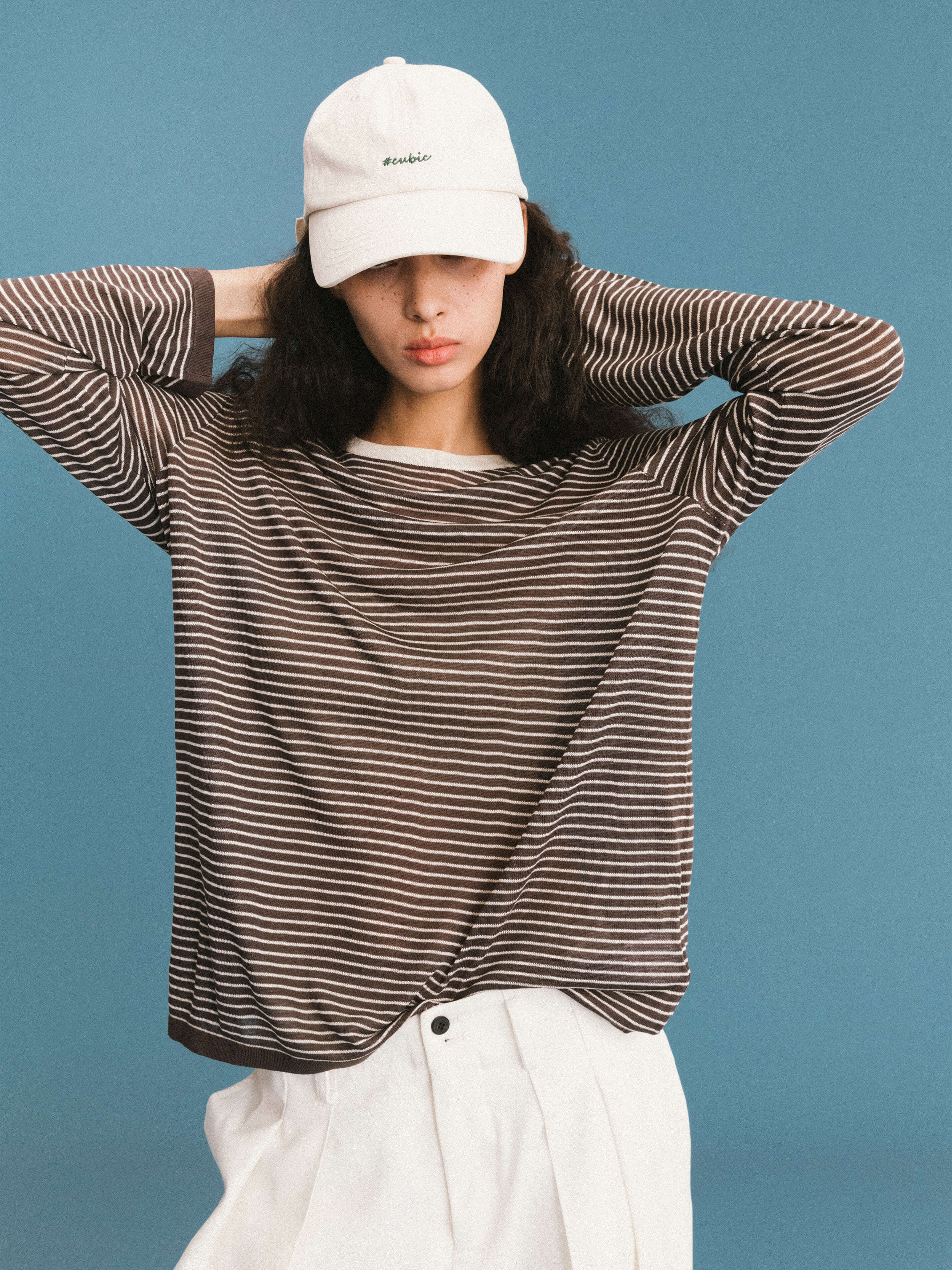 ONE BY CUBIC Thin Stripped Knitwear Jumper - Image 4