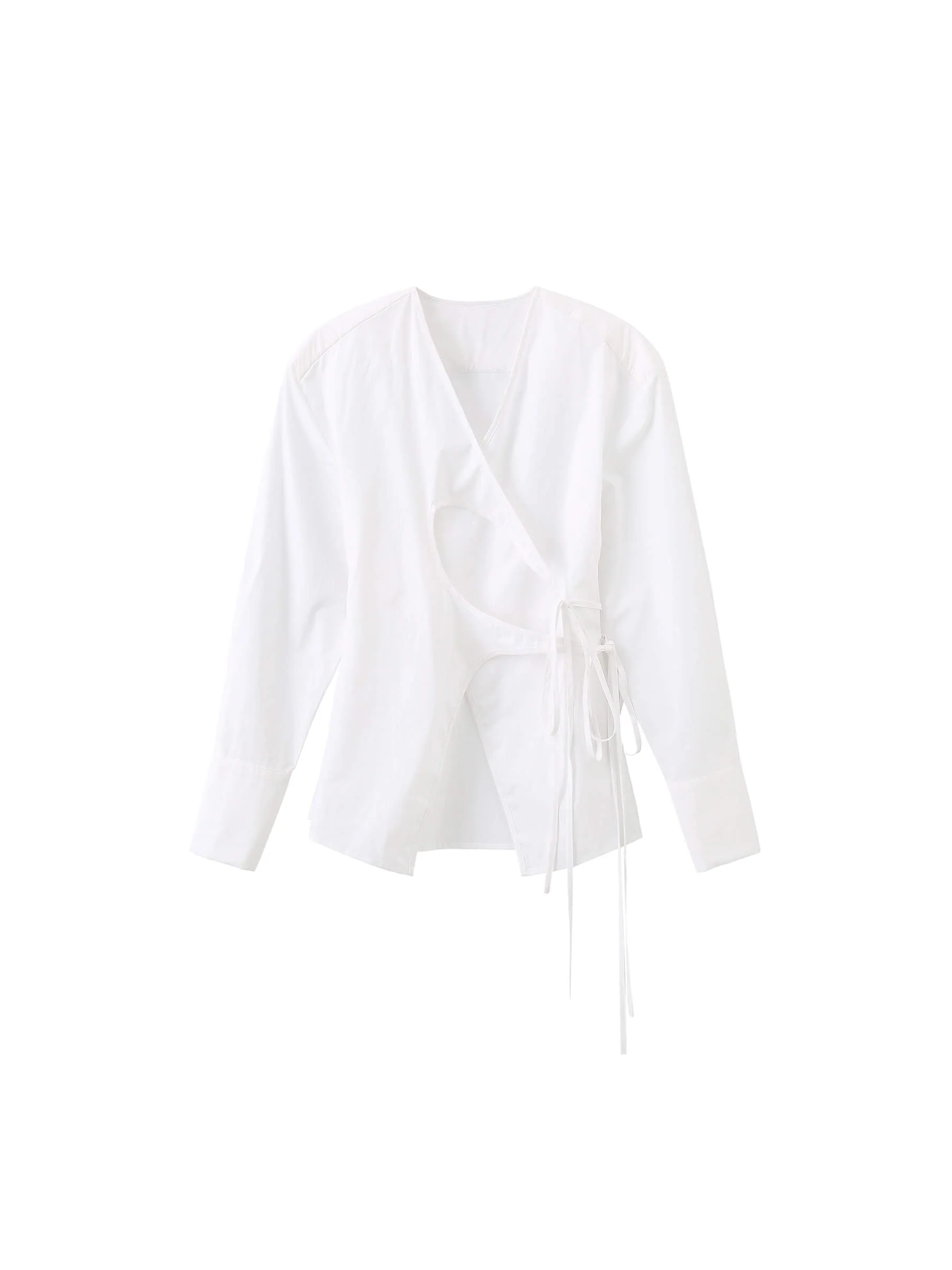 V-Neck Criss-Crossed Layered Blouse - Image 13