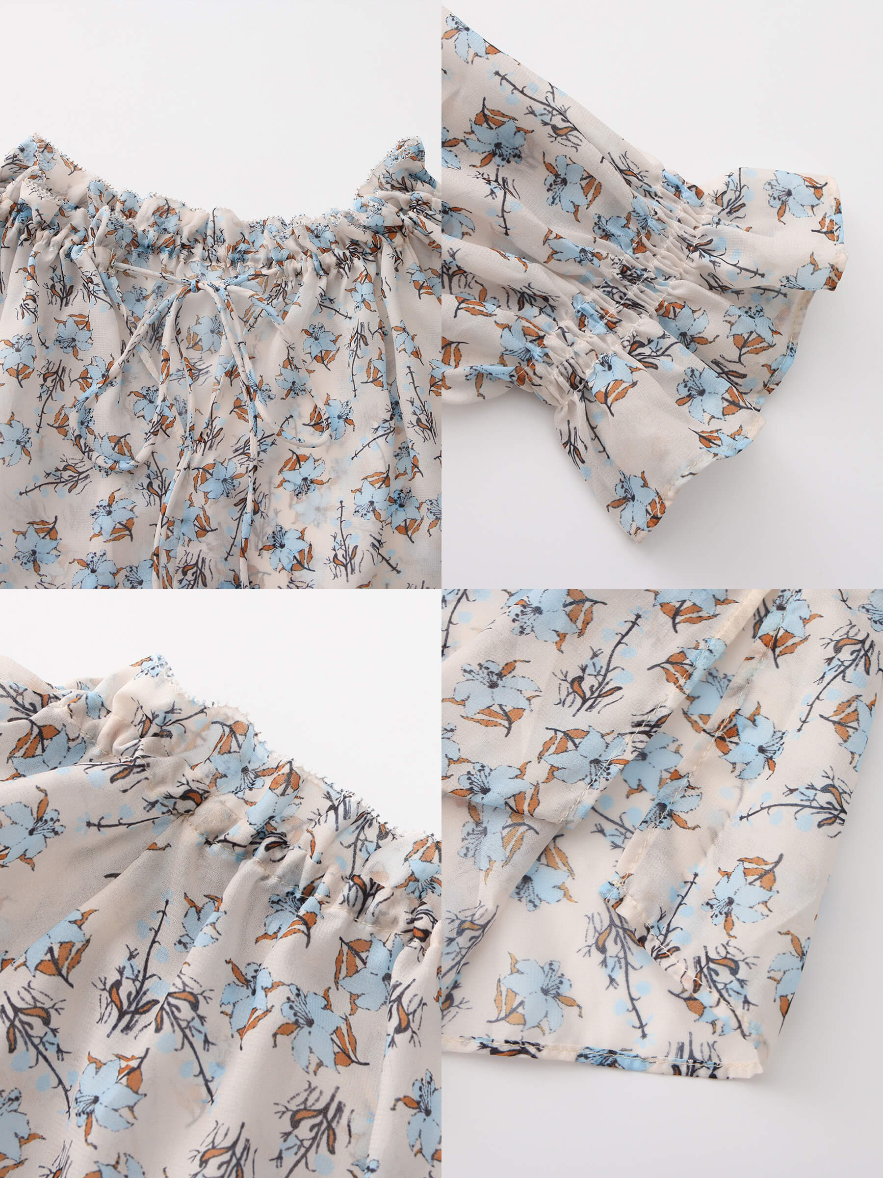 V-Neck Flowy Floral Blouse - Image 10