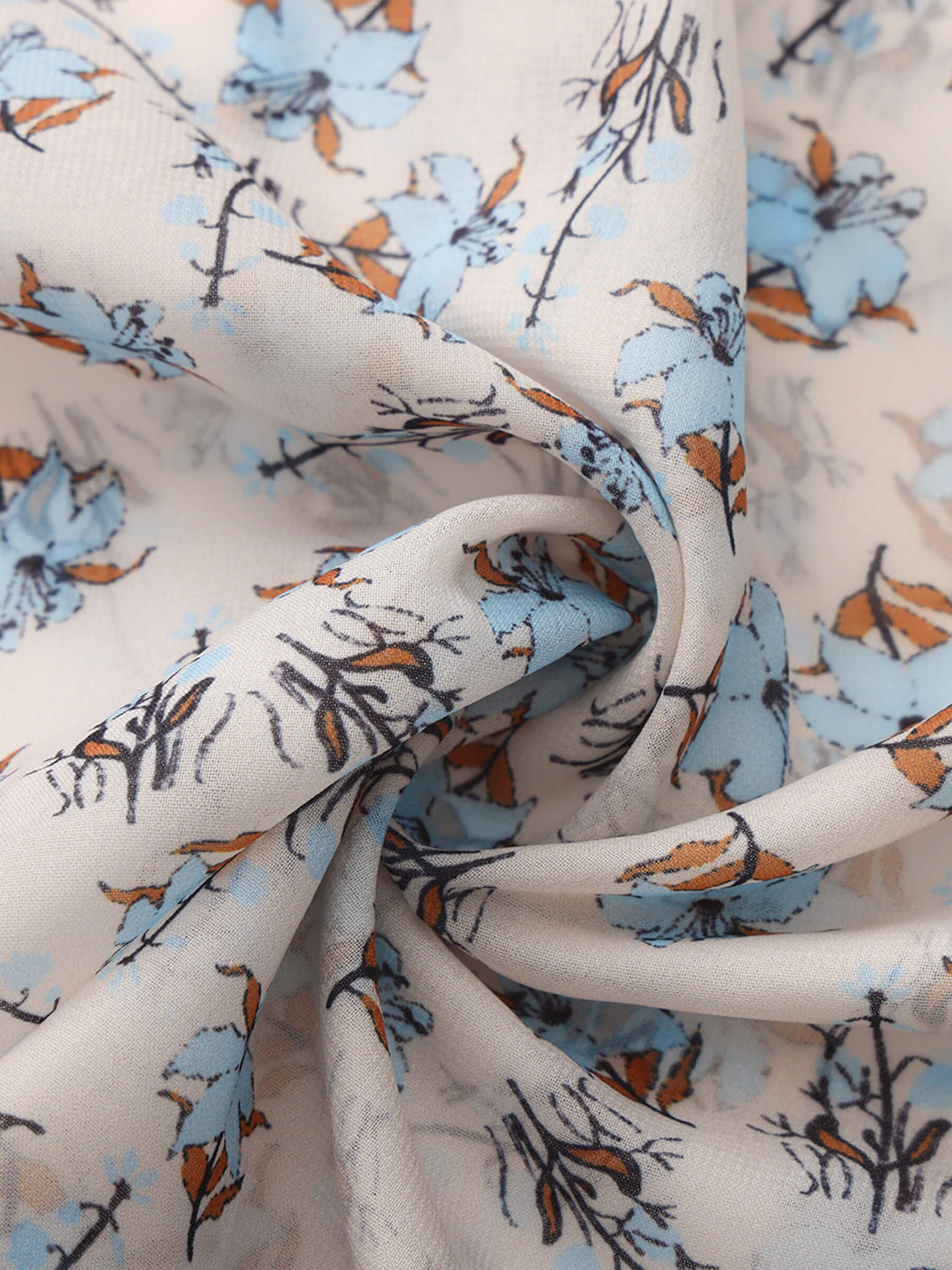 V-Neck Flowy Floral Blouse - Image 11