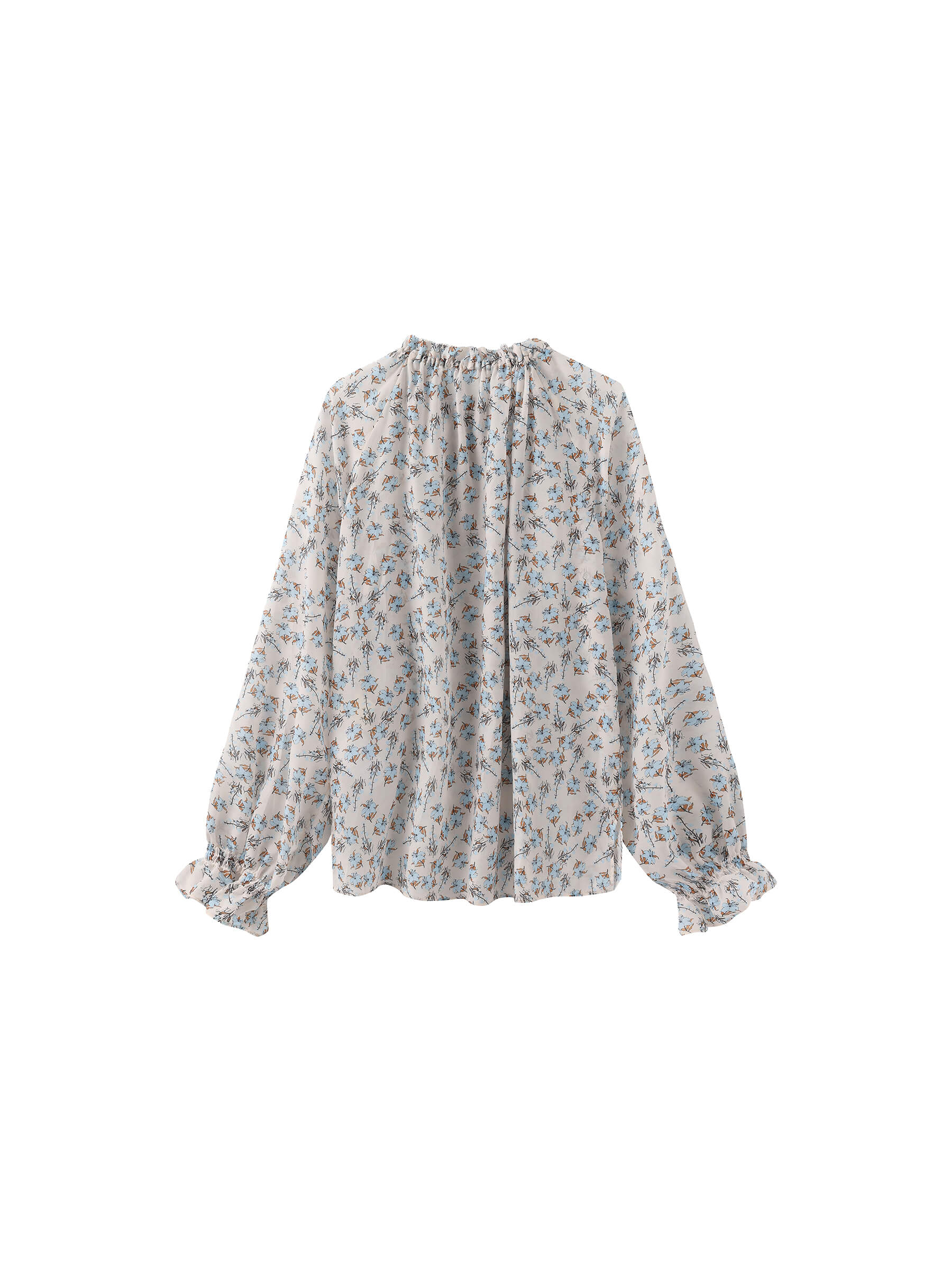 V-Neck Flowy Floral Blouse - Image 9