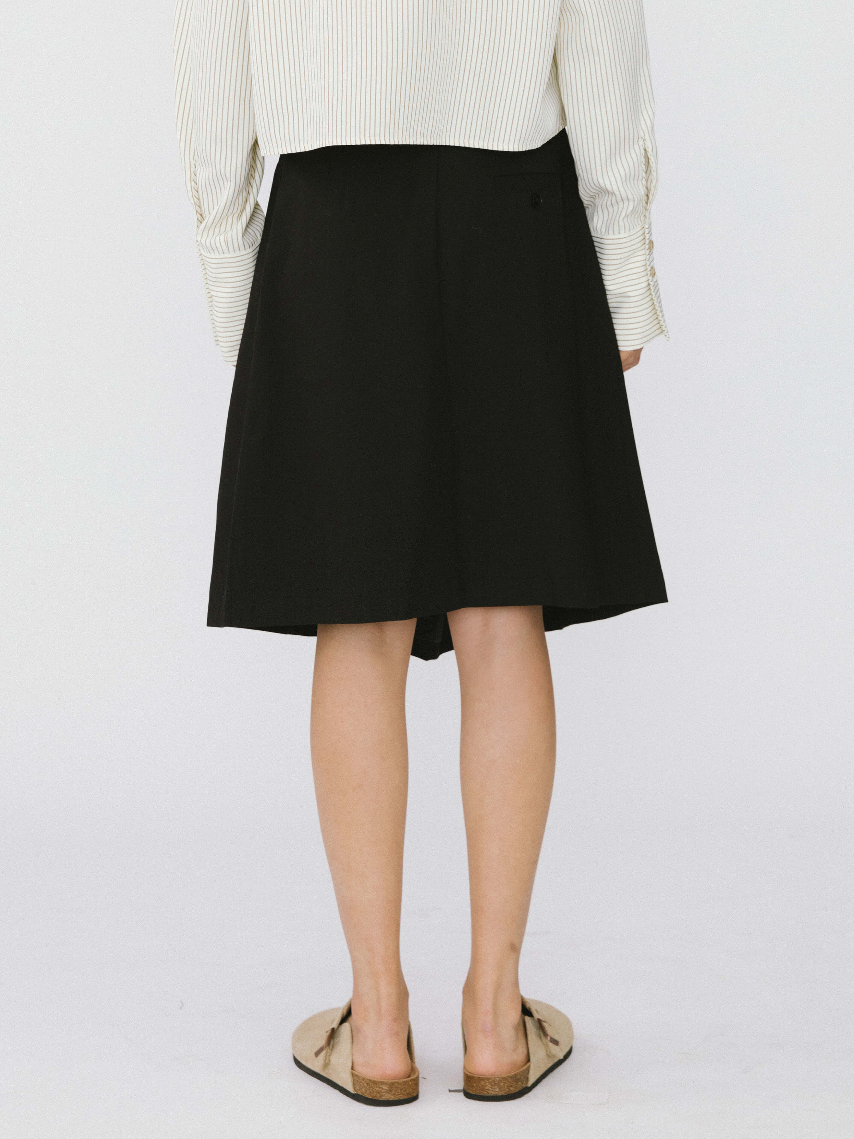 A-line Round Skirt with Wool Blend - Image 18