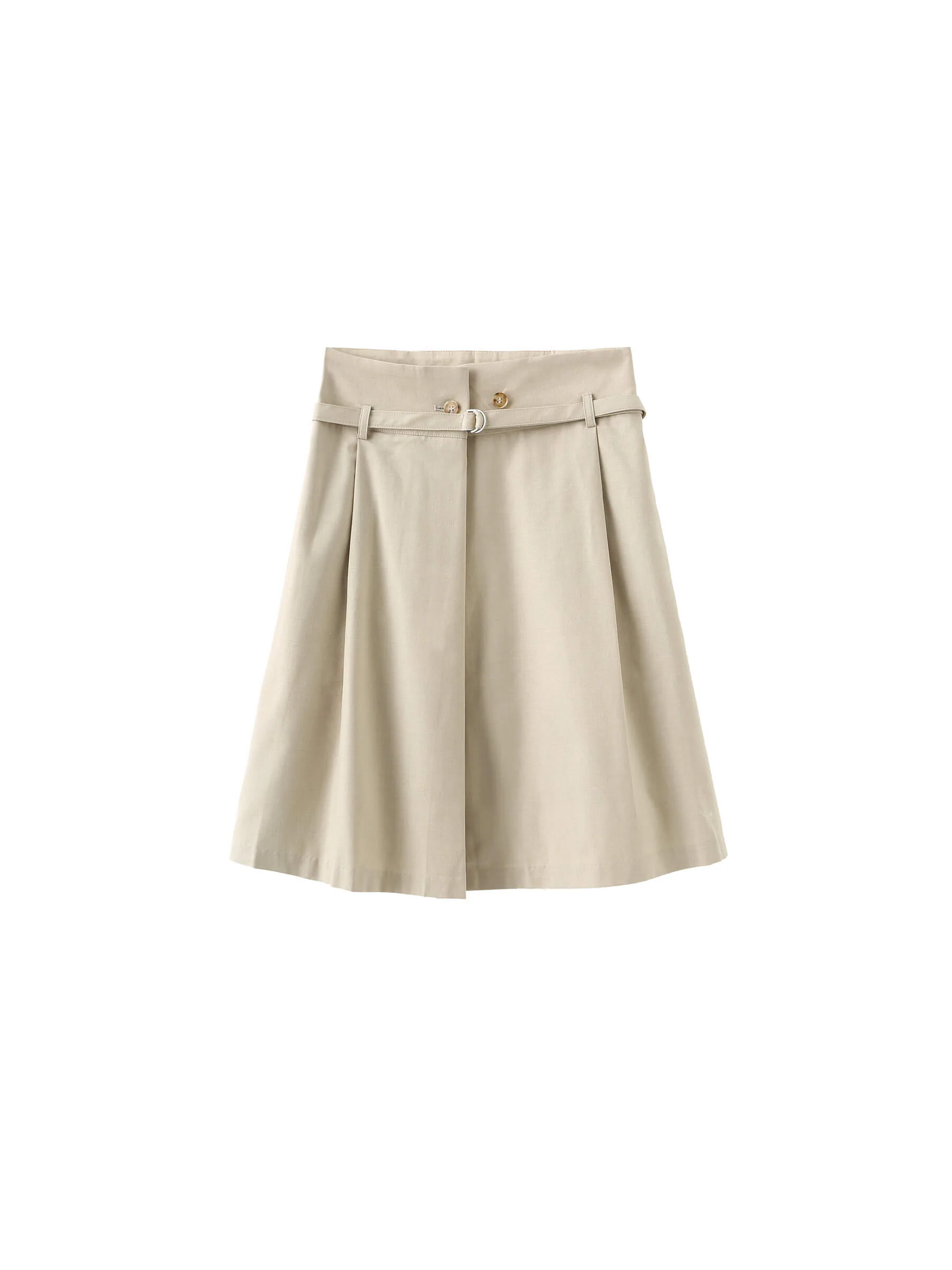 A-line Round Skirt with Wool Blend - Image 19