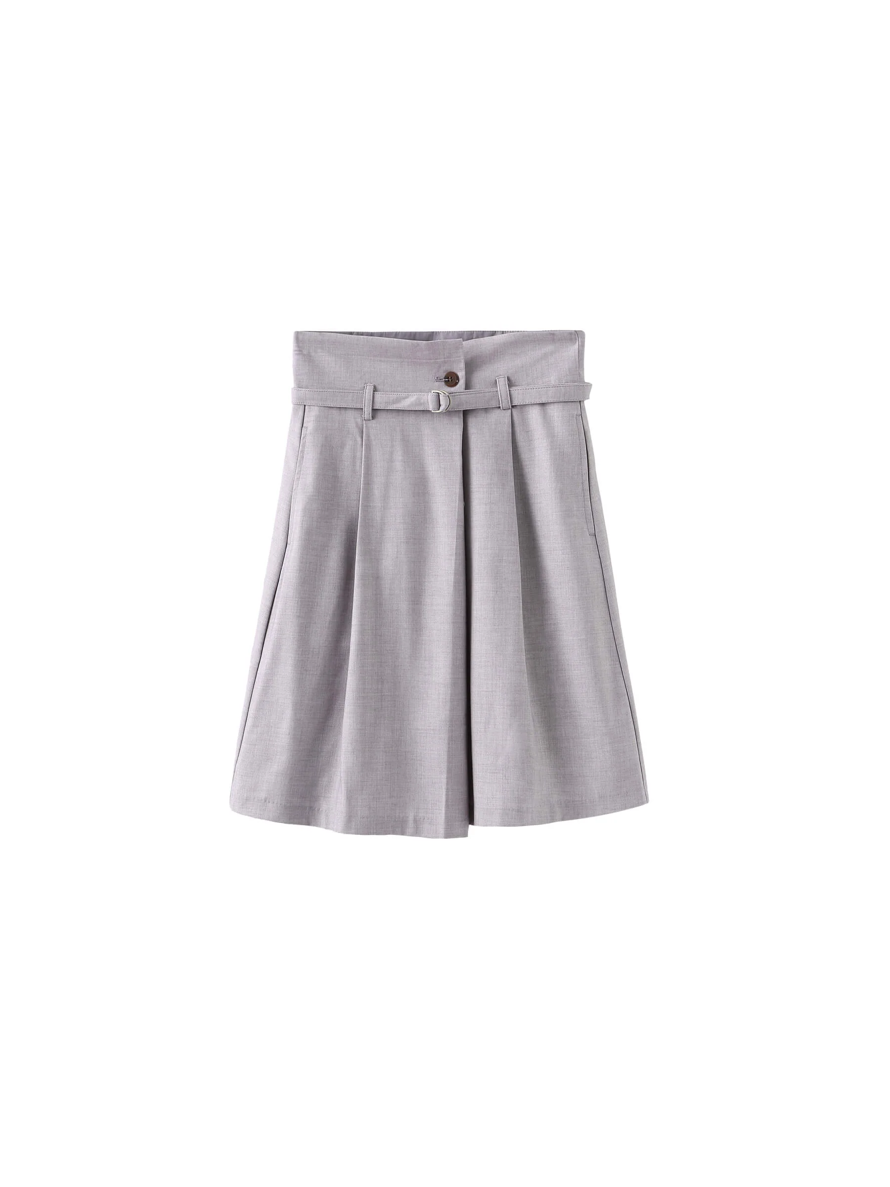 A-line Round Skirt with Wool Blend - Image 21