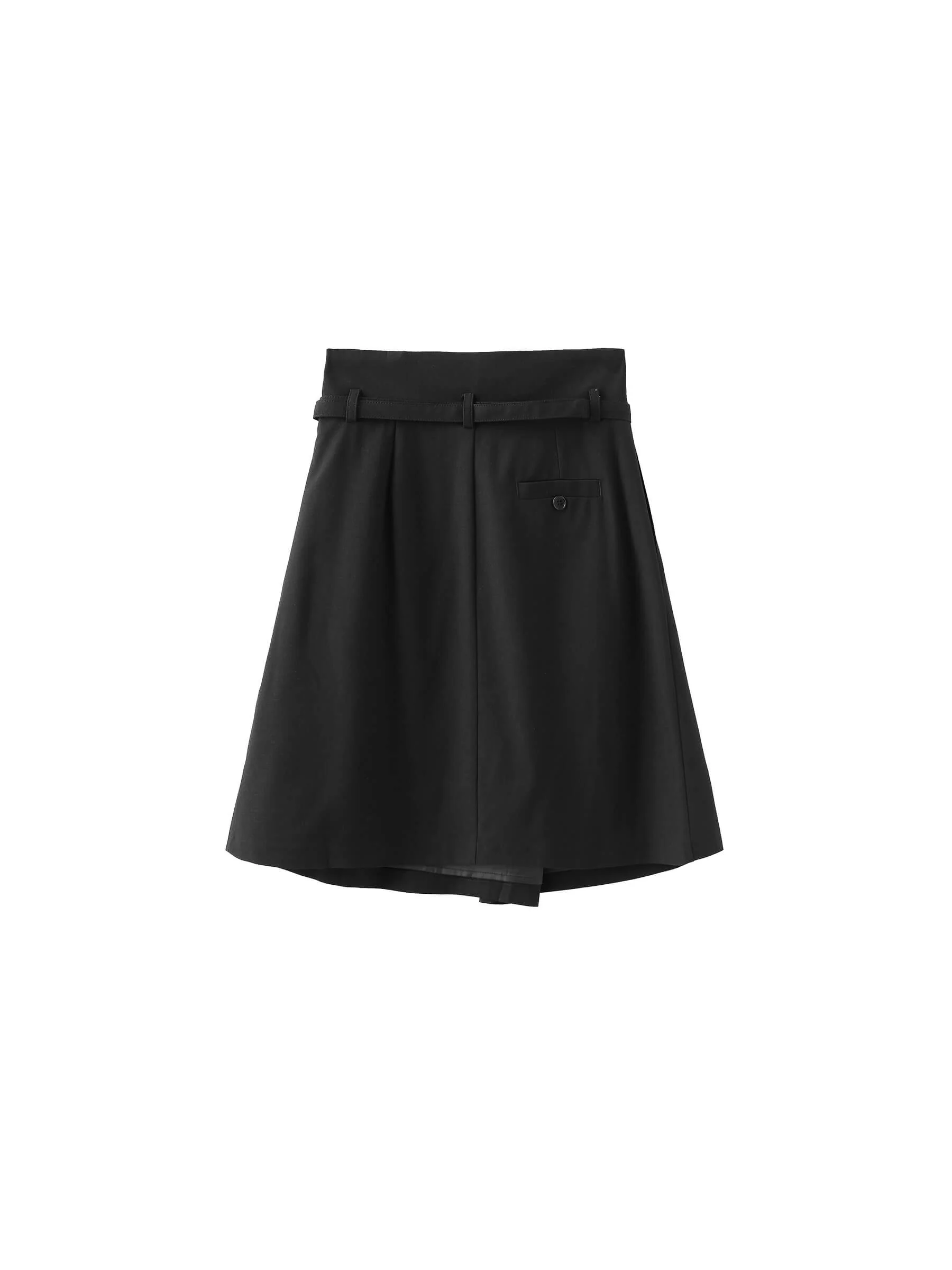 A-line Round Skirt with Wool Blend - Image 24
