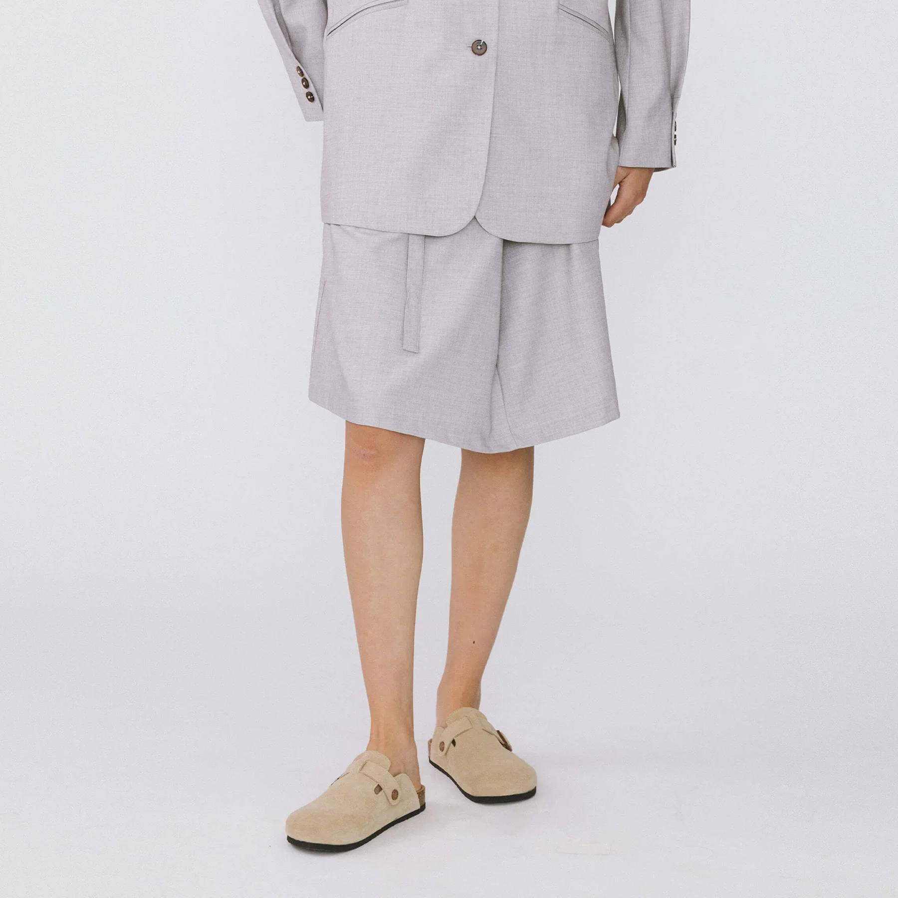 A-line Round Skirt with Wool Blend - Image 26