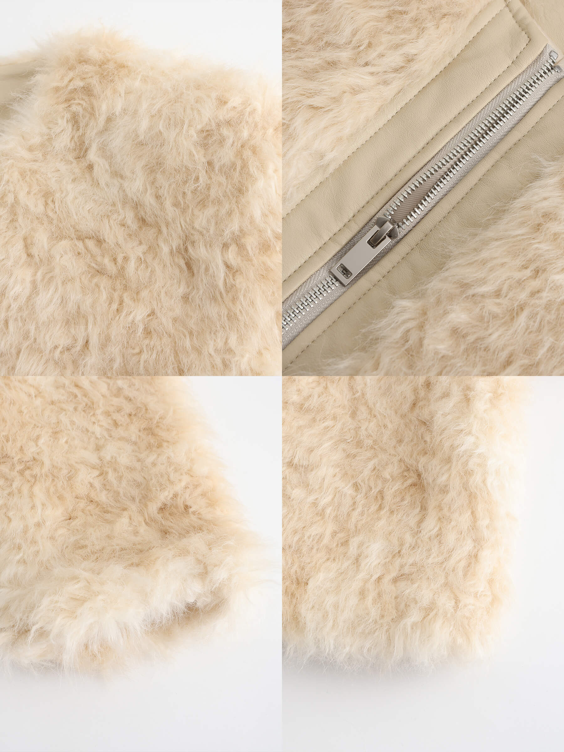 Zip Up Cropped Teddy Coat - Image 10