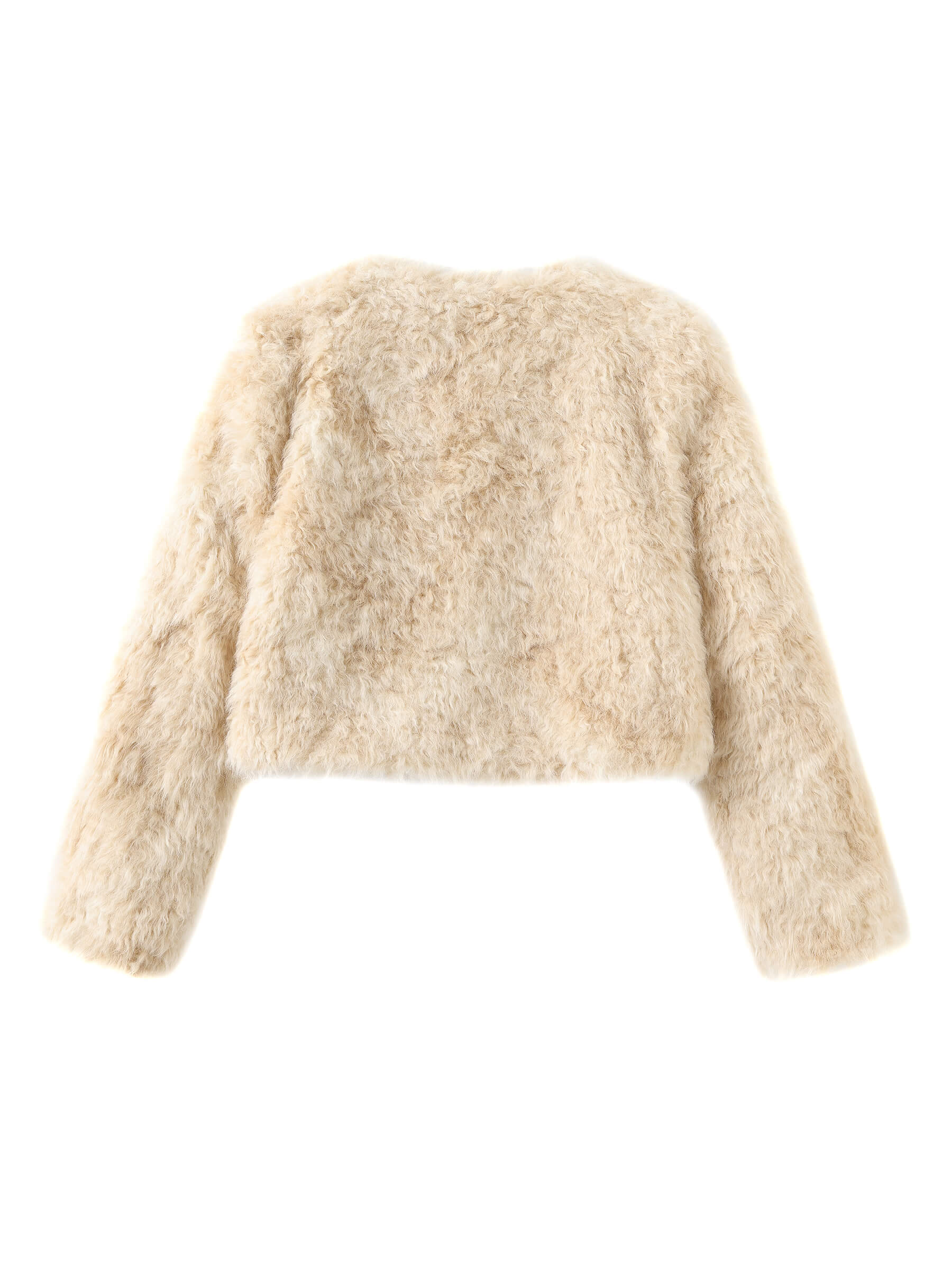 Zip Up Cropped Teddy Coat - Image 9